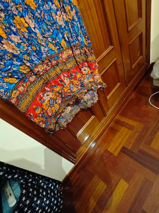 Vestido largo estampado