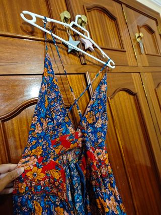 Vestido largo estampado