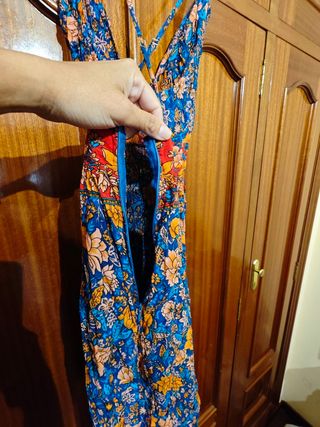 Vestido largo estampado