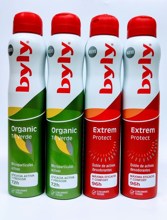 4 Desodorantes Byly: Organic & Extrem Protect