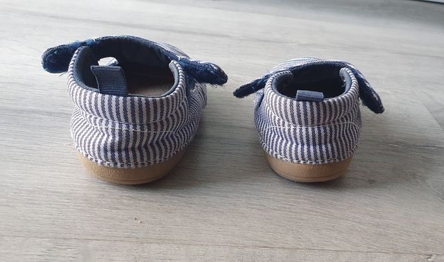 Zapatillas niño rayas azul marino