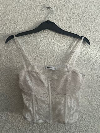 Blusa Corset Blanca - Talla S