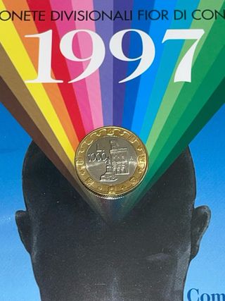 Coppia Monete 1000 Lire San Marino 1997