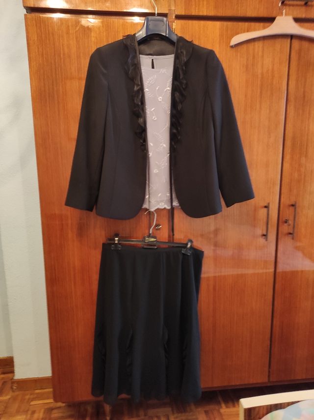 Traje mujer ceremonia negro 5XL