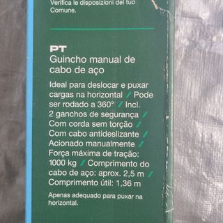Polipasto Manual  1000 kg 2.5 metros Nuevo