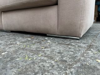 Butaca beige de tela