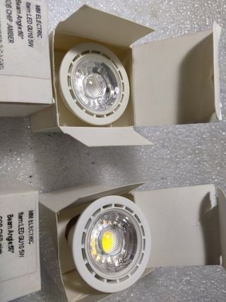lote LED GU10 ROSA Y AMBAR