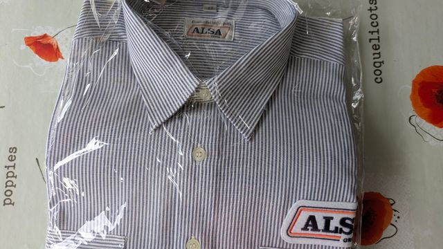 Camisa ALSA rayas azul talla 42