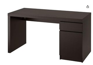 Escritorio negro + silla 