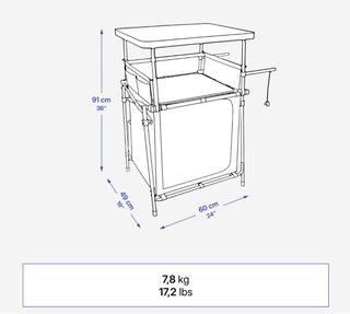 Mesa Plegable Camping Cocina