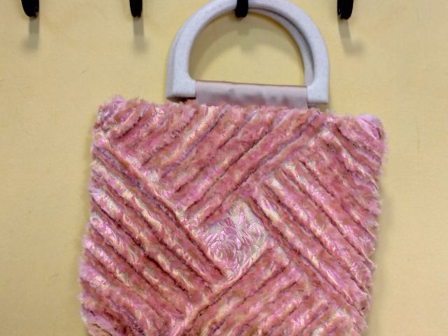 Bolsode fiesta, rosa de patchwork.