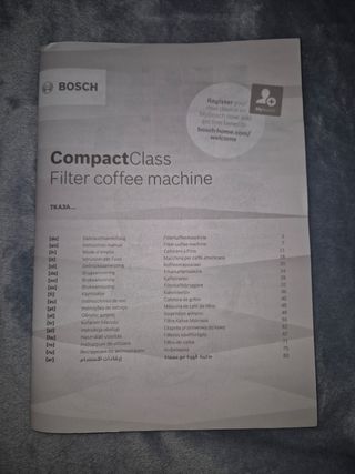 Cafetera Bosch CompactClass Extra roja