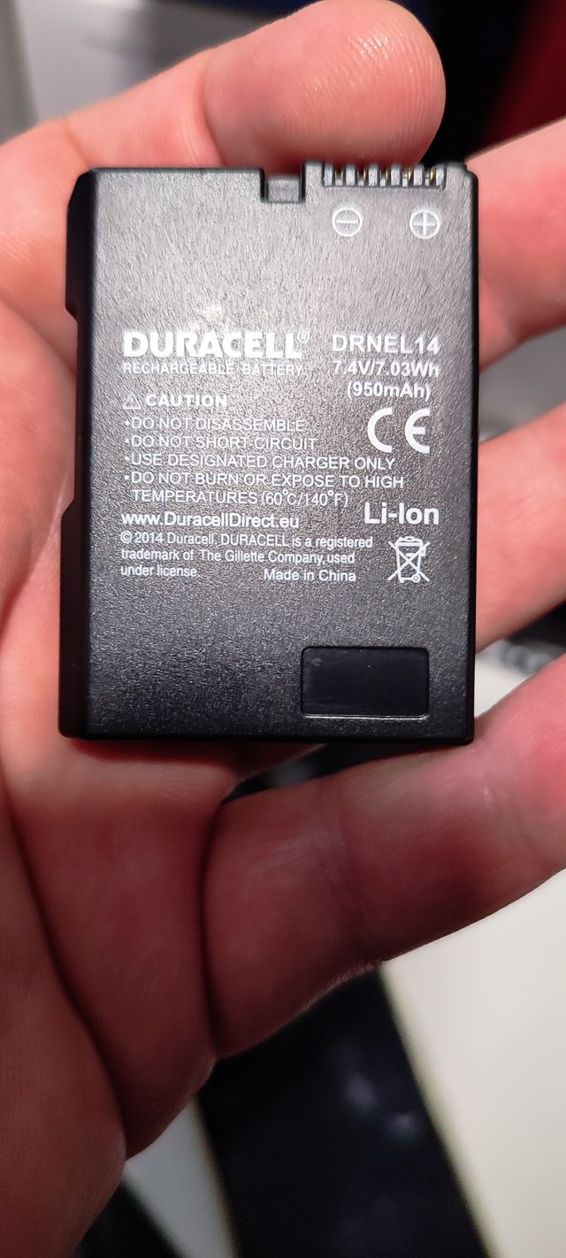 Batería DURACELL DRNEL14 Nikon EN-EL14 / EN-EL14a