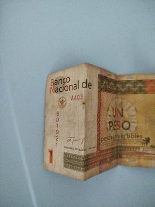 Billete 1 Peso Cubano Convertible