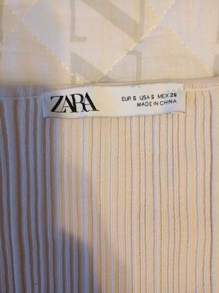Top beige Zara - Talla S