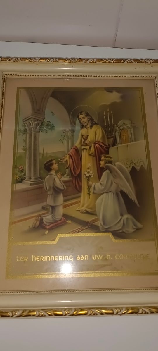 Cuadro Recuerdo de la Comunión Vintage.