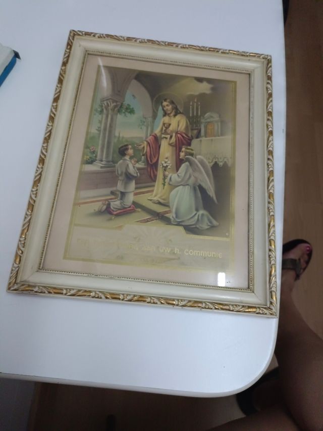 Cuadro Recuerdo de la Comunión Vintage.