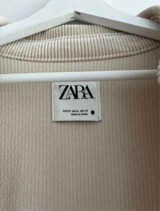 Camisa pana Zara beige