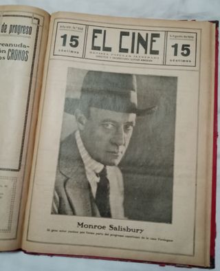 Libro Revista El Cine 1919 