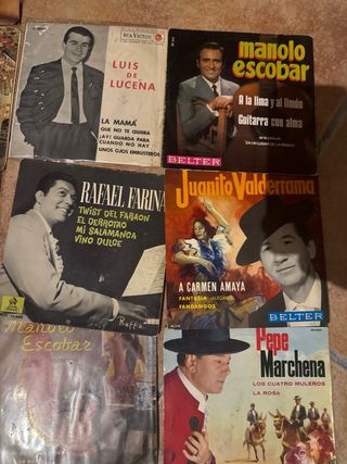 17 Vinilos antiguos Flamenco y variados