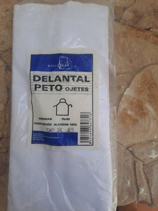 Delantal Peto algodón 75x90