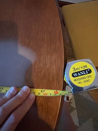 Mesa redonda madera + 4 sillas