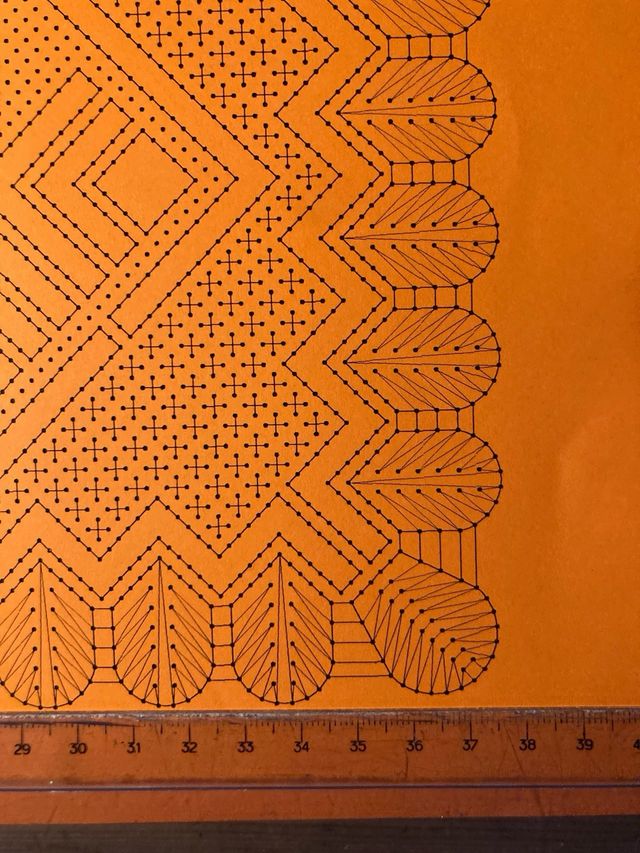 Patrón bolillos: Tapete Punta 804