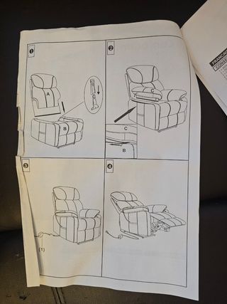 Sillón reclinable Conforama a reformar