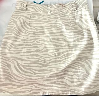 Falda cebra beige