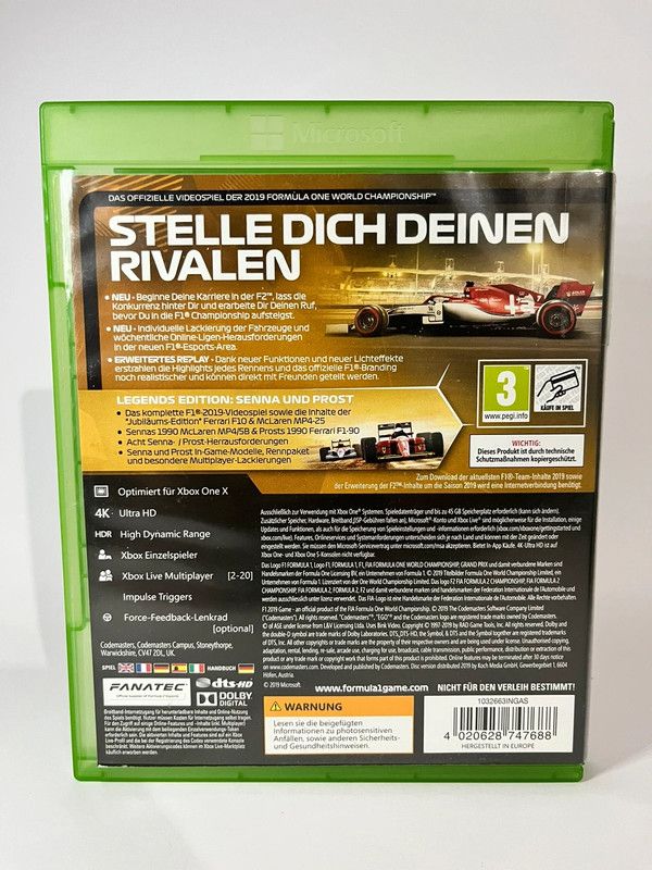 F1 2019 Legends Edition Xbox One