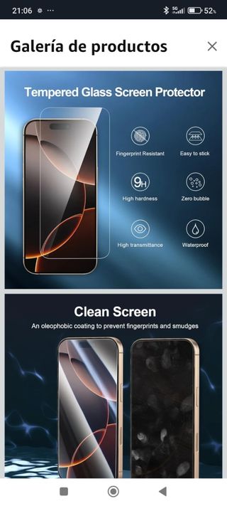 Pellicola protettiva per iPhone 16 Pro (3 unità)