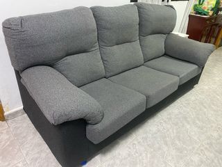 Sofá chaise longue gris