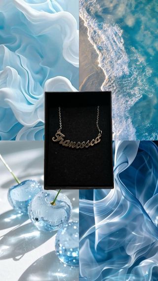 Collana con nome Francesca - Argento