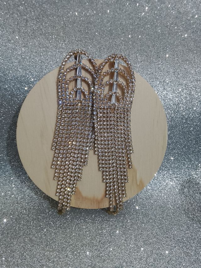 Orecchini pendenti cristalli