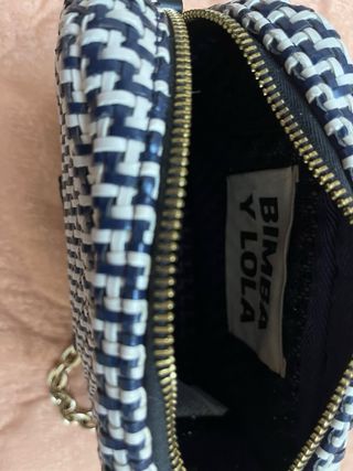 Bolso Bimba y Lola azul y blanco 