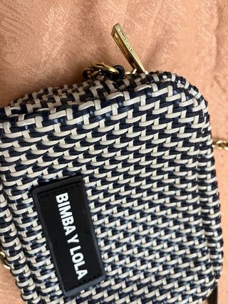 Bolso Bimba y Lola azul y blanco 
