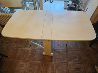 Mesa Comedor Blanca Plegable