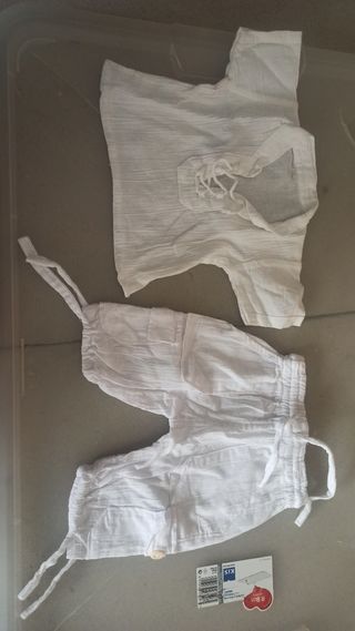 Conjunto bebé blanco - Ropa niño