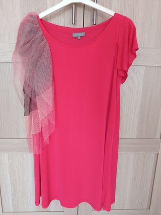 Vestido fucsia fiesta - Talla M