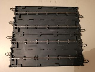 Scalextric Powerline: 4 curvas, 2 rectas
