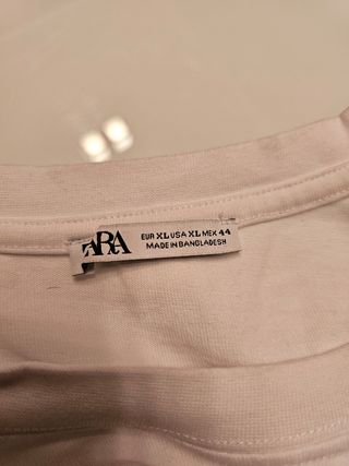 Camiseta Zara blanca - Talla M