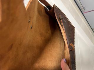 Bolso cuero artesanal marrón
