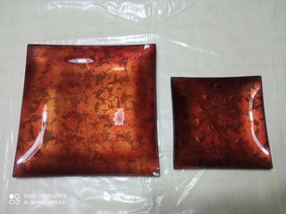 2 Bandejas Decorativas - Doradas