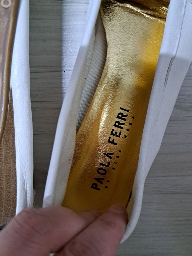 Zapatos PAOLA FERRI blancos n38
