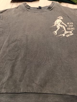 Sudadera gris niño - Skate