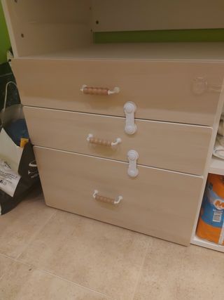 Cambiador bebé Ikea Smastad blanco