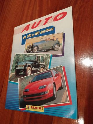 Álbum 1990 cromos Auto de 100 a 400 km/hora Panini
