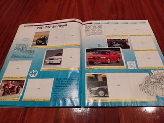 Álbum 1990 cromos Auto de 100 a 400 km/hora Panini