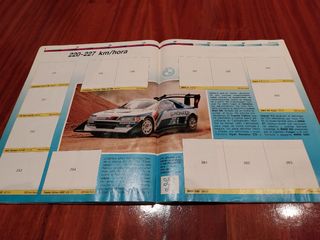 Álbum 1990 cromos Auto de 100 a 400 km/hora Panini