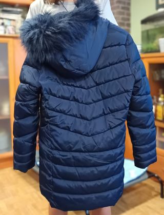 Abrigo acolchado niña azul